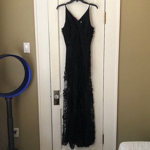 Dress the Population laser-cut flower gown